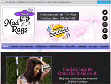 Tablet Screenshot of madragsfashions.com